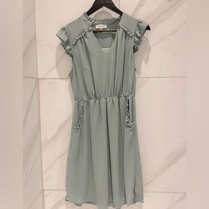 Mint short sleeved dress